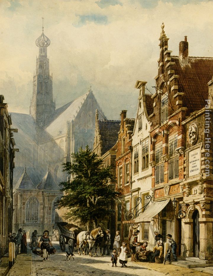 Manu figures in the streets of Haarlem